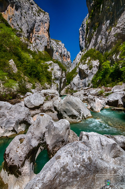 photo du labyrinthe dans le couloir samson du canyon du Verdon